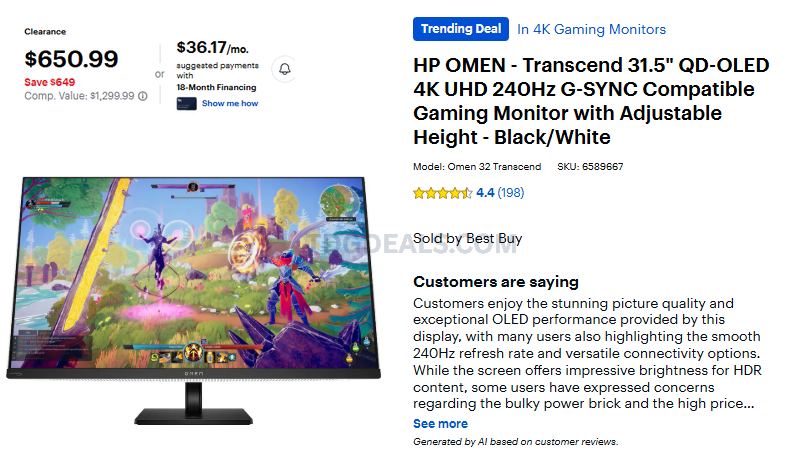 50% OFF 4K OLED GAMING MONITOR 🖥️