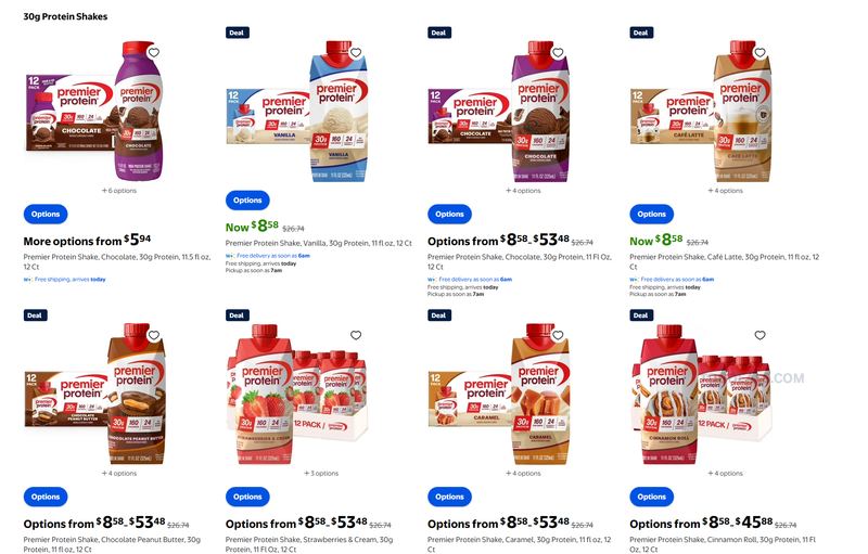 68% off Premier Protein Shakes at Walmart