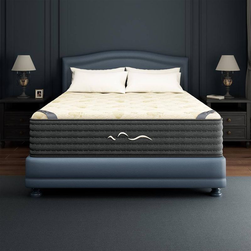 Babo Care - Twin XL Firm Hybrid Gel Memory Foam 12 in. Pillow Top with Cashmere Fabric and Reversible Mattress Support Cooling