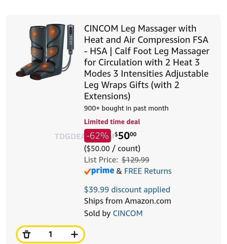 🔥 62% OFF CINCOM LEG MASSAGER 🔥