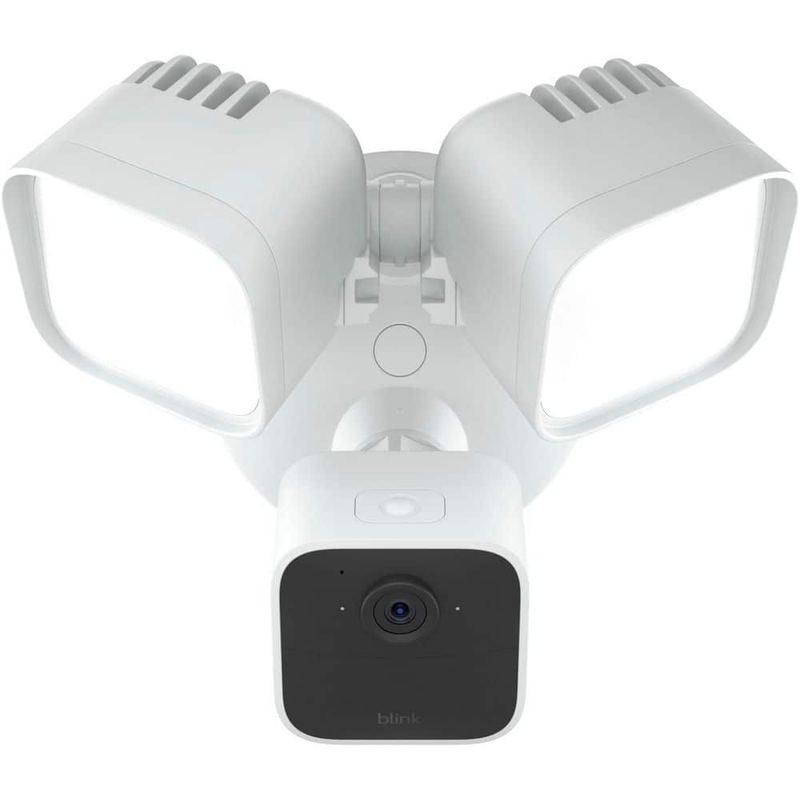 Blink - Wired Floodlight Camera - Smart Security Camera, 2600 Lumens, HD Works with Alexa - 1 Camera (White)