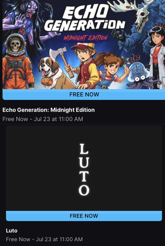 FREE PC GAMES @ EPIC GAMES