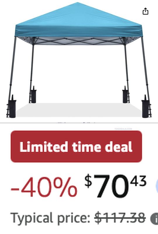 -40% OFF POP UP CANOPY TENT