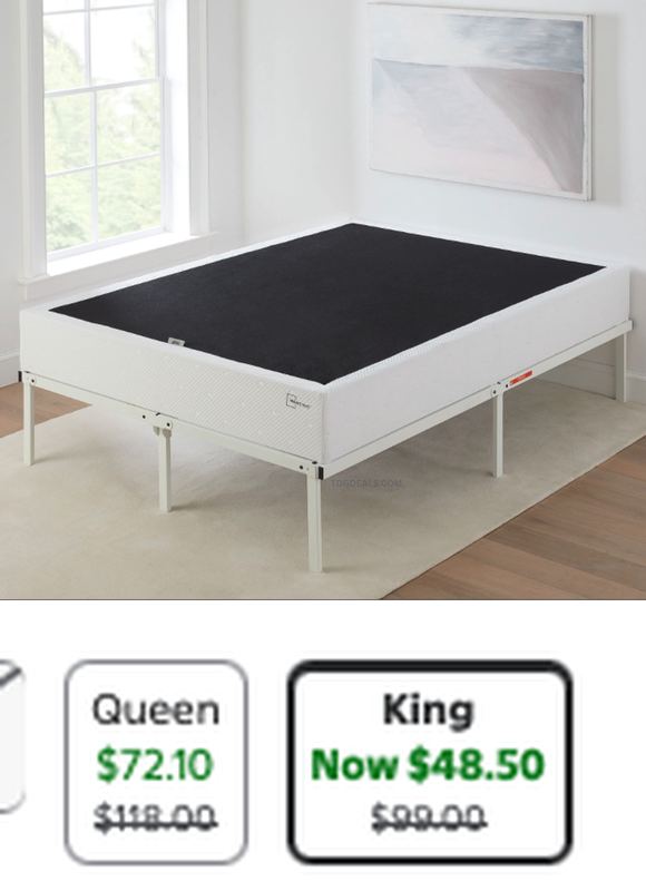 $99 MAINSTAYS KING METAL BOX SPRING IS $48.50