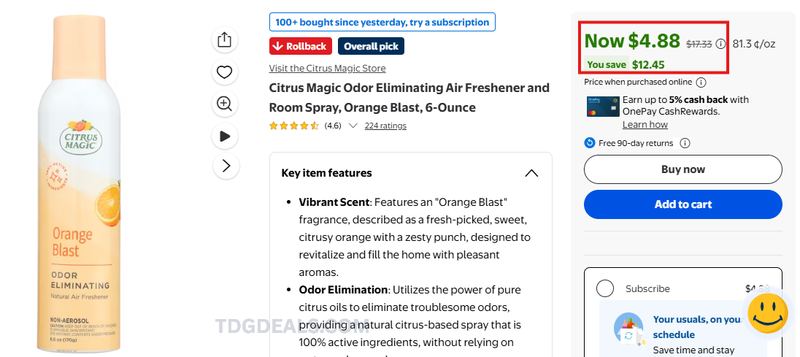 72% OFF CITRUS MAGIC SPRAY 🍊