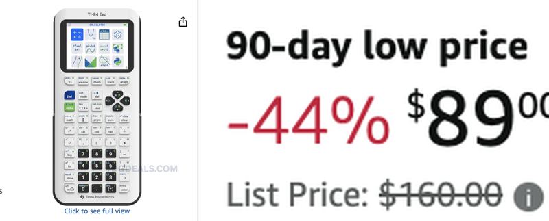 TI-84 ON 90-DAY LOW 🧮 🚨