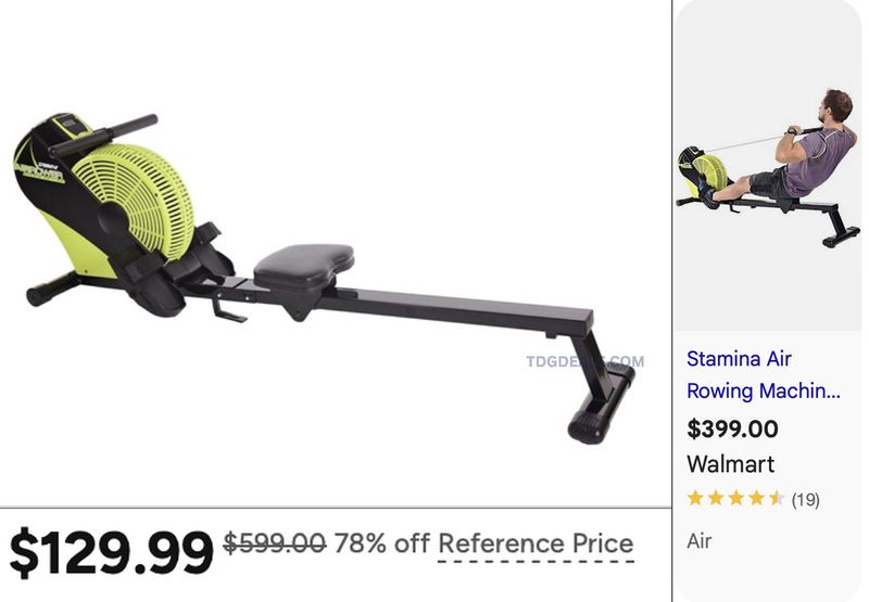 $599 ROWER MACHINE DROPPED TO $129.99