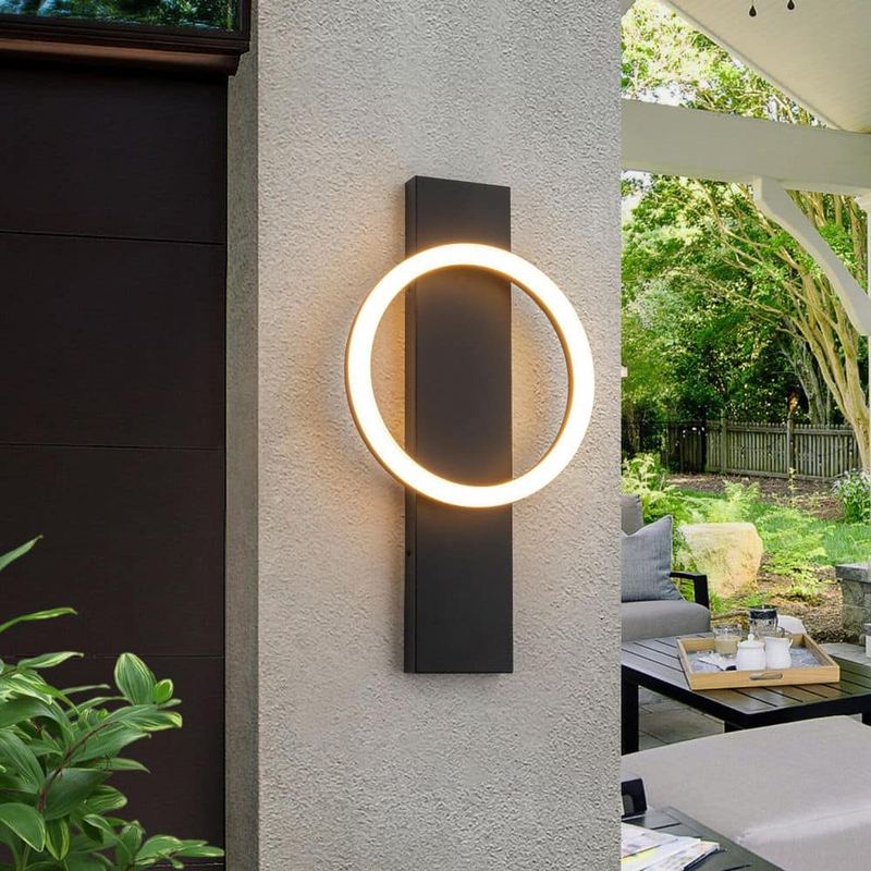 EDISLIVE - Barry Modern Black LED Outdoor Wall Sconce