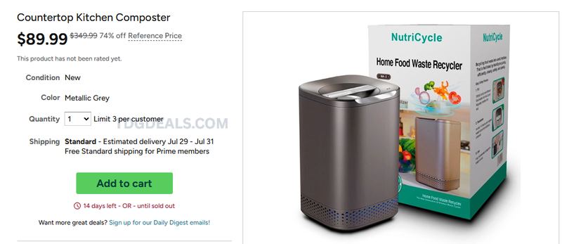 UNDER $90 FOR A SMART COMPOSTER 🚨