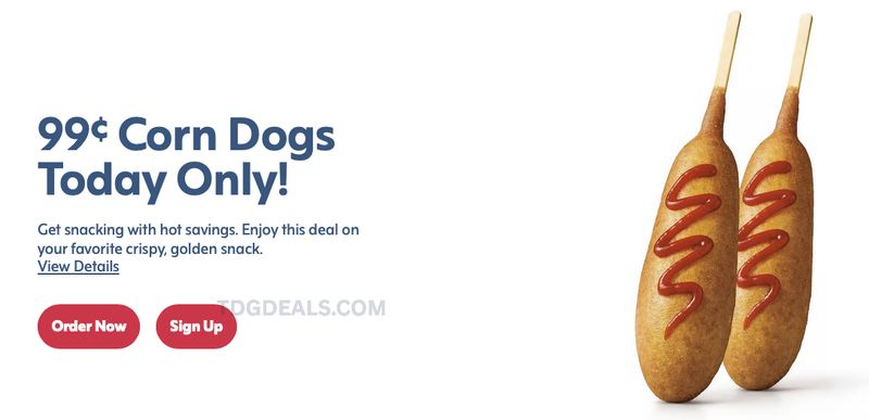 99¢ CORN DOGS AT SONIC TODAY ONLY 👀