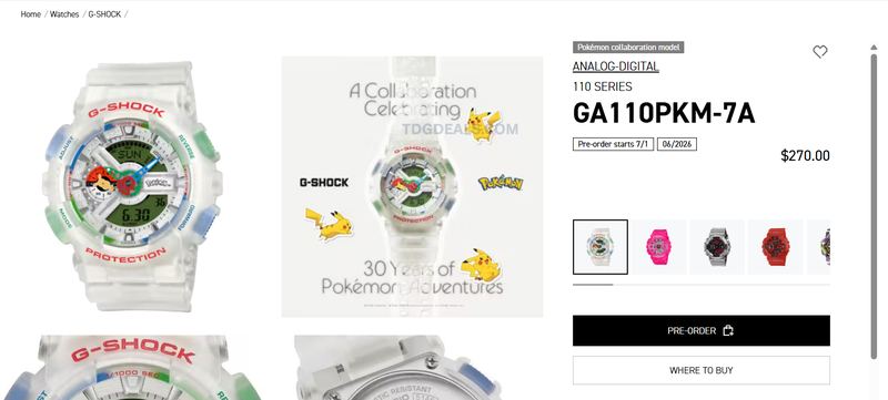 POKÉMON x G-SHOCK PREORDER ⌚⚡