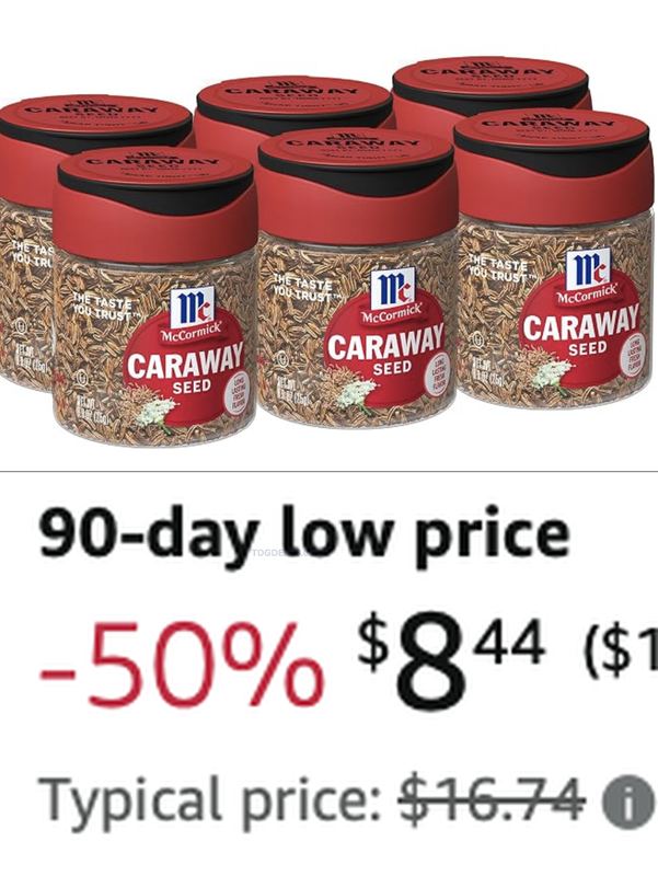 $8.44 MCCORMICK CARAWAY SEED PACK OF 6