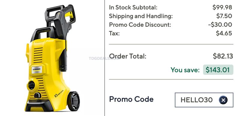 $200+ KARCHER 1800 PSI PRESSURE WASHER FOR $69.98