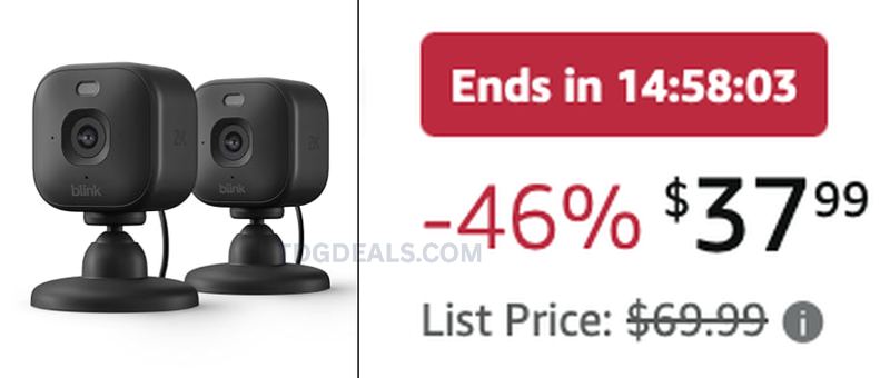 $37.99 BLINK MINI 2K+ 2-PACK