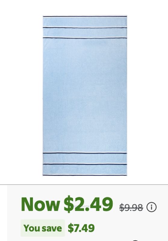 $2.49 MAINSTAYS CABANA BEACH TOWEL 🏖️