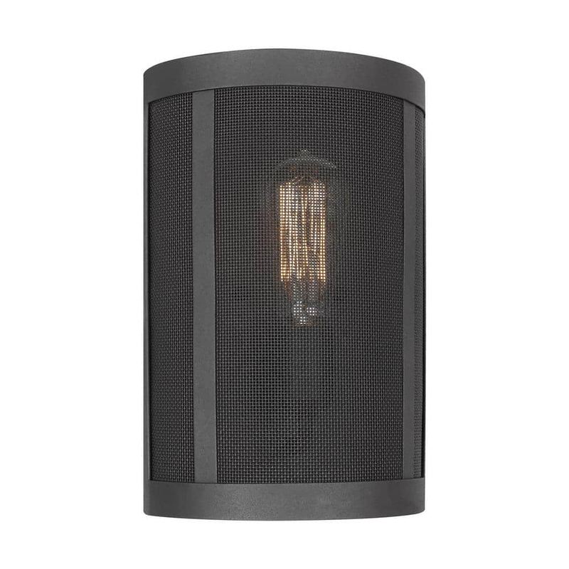 Generation Lighting - Gereon 1-Light Black Sconce