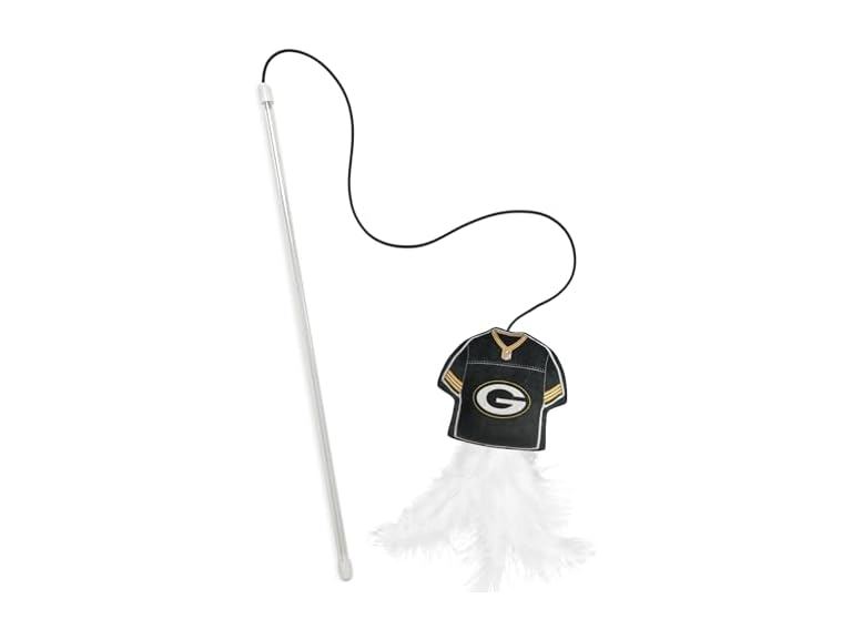 NFL Green Bay Packers Team Jersey Wand with Cat Nip