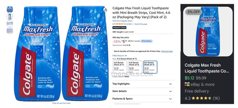 COLGATE 2-PACK FOR $5.92 🪥