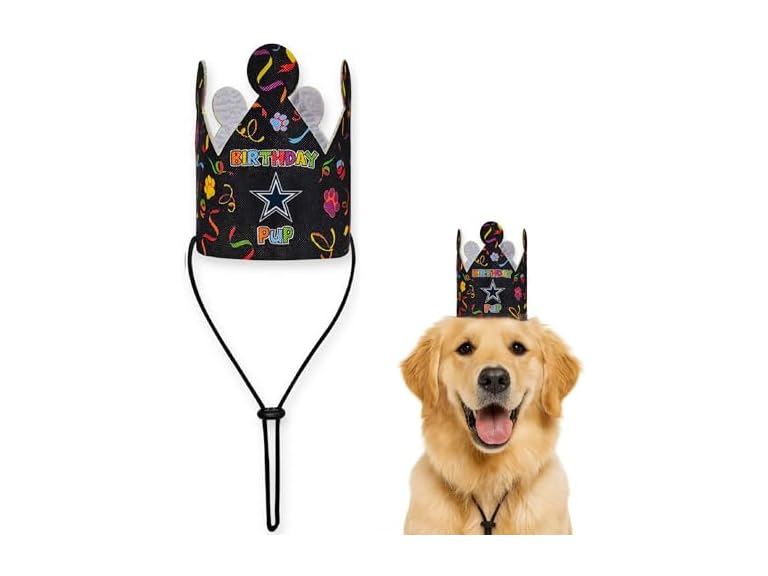 NFL Dallas Cowboys Pet Birthday Crown, NFL