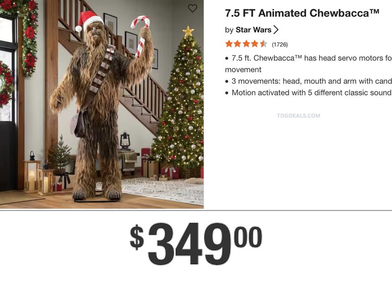 7.5 FT ANIMATED CHEWBACCA™ 👀