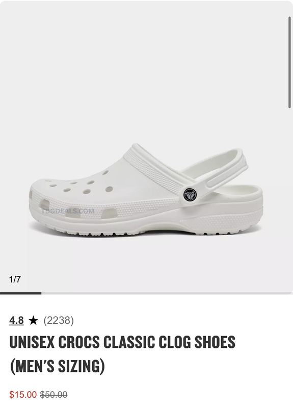 $15 CROCS
