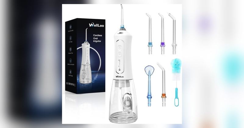 $8.99 🦷 WELLLEO WATER FLOSSER FOR TEETH