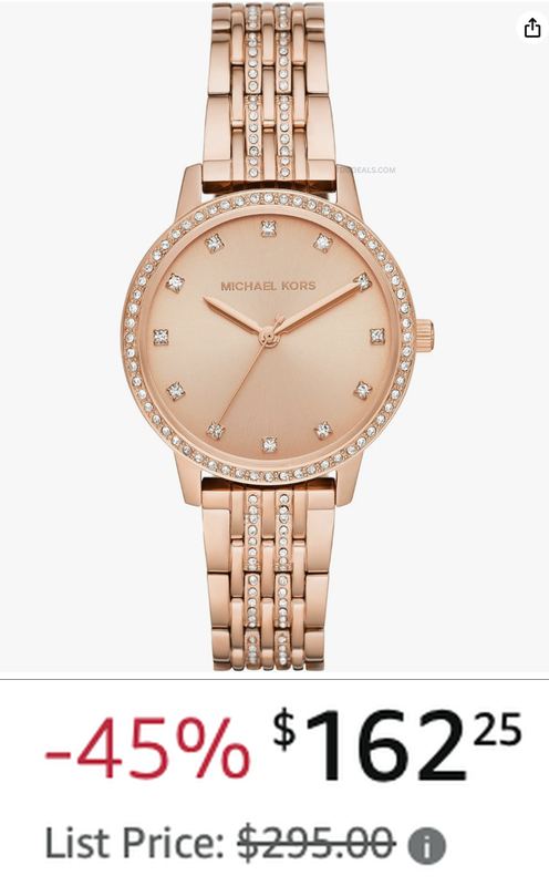 $162.25 MICHAEL KORS MELISSA WOMEN’S WATCH ⌚ 💗