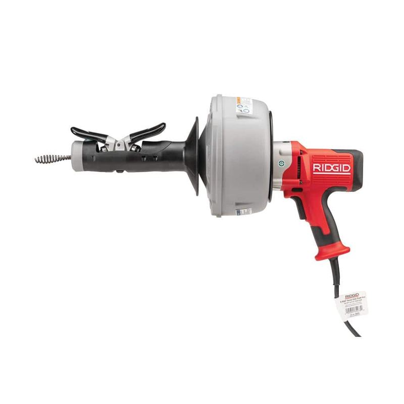 RIDGID - K-45 120-Volt Auto-Feed Drain Cleaning Machine with C-1IC/ C-6/ C-21 Cables, Inner Drum, Tool Set, and Carrying Case