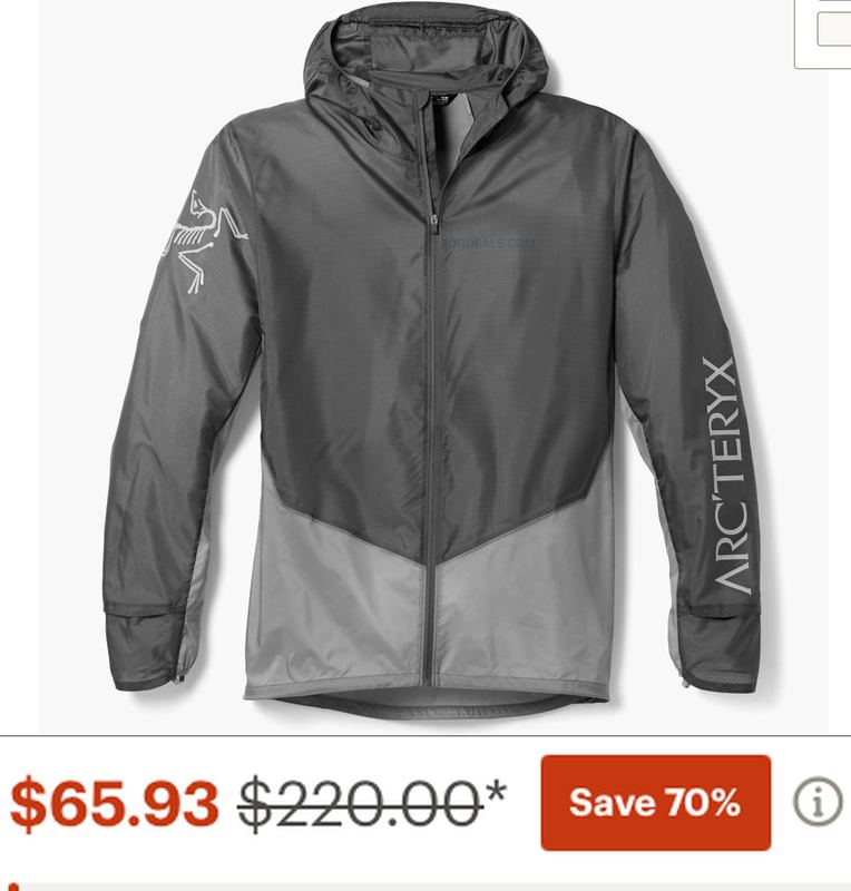 70% OFF ARC'TERYX NORVAN WINDSHELL HOODY
