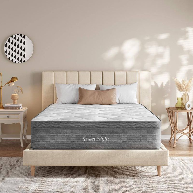 Sweetnight - Full Medium Memory Foam 14" Hybrid Mattress, Pressure Relief & Motion Isolation