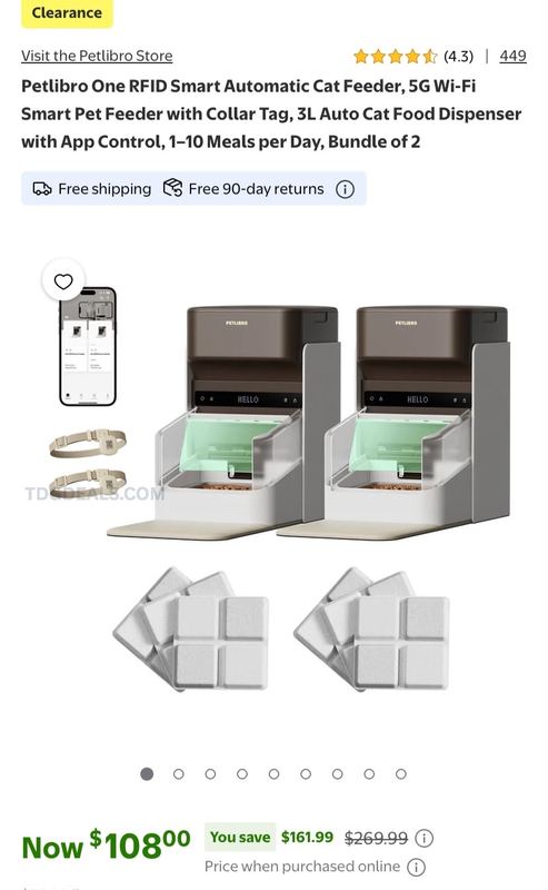 SAVE $161 ON A 2-PACK SMART CAT FEEDER 🐱