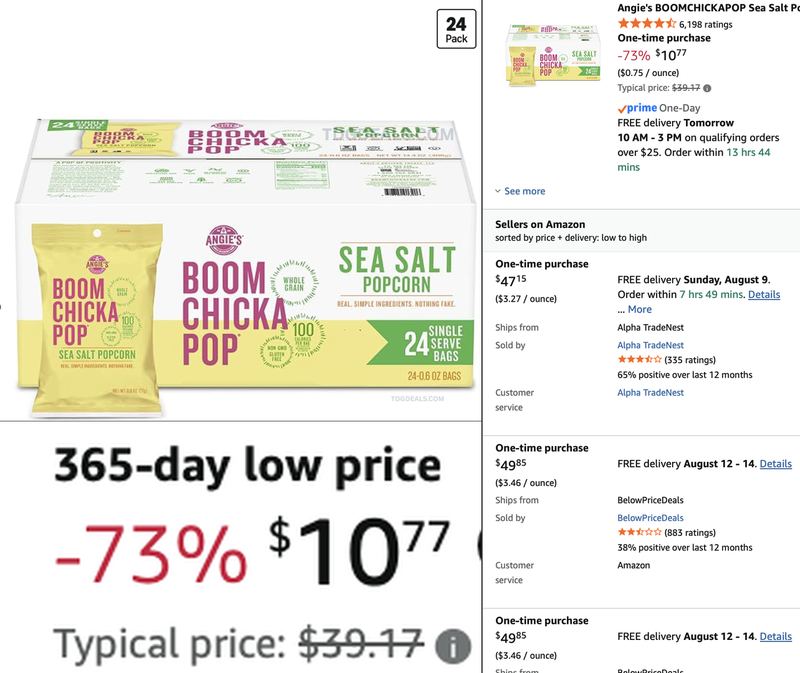 🚨  $39.17 BOOM CHICKA POP FOR $10