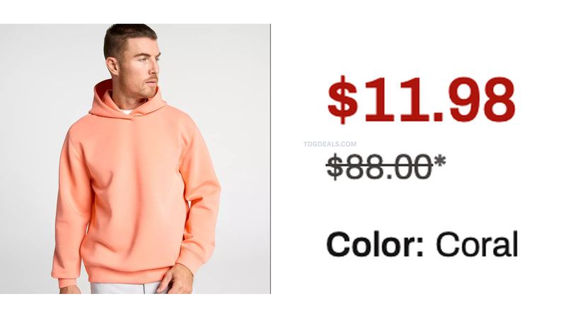 $88 FLEECE HOODIE FOR $11.98