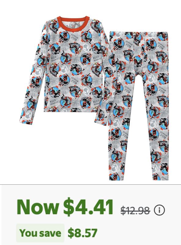 $4.41 Boys Thermal Set @ Walmart