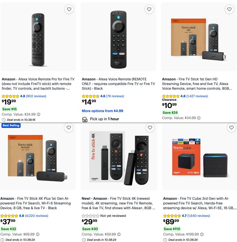 FIRE TV STICKS FROM $15.99 AT BEST BUY
