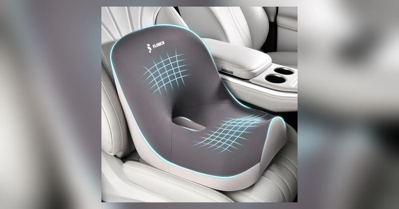 $24.99 MEMORY FOAM SEAT CUSHION WITH LUMBAR SUPPORT