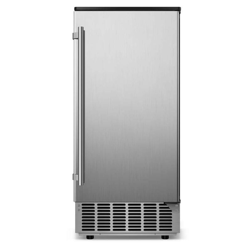 Gilati - 15 in. W 80 lbs/24H Nugget Ice Under-Counter or Freestanding Commercial Ice Maker with Self-Cleanning in Stainless Steel