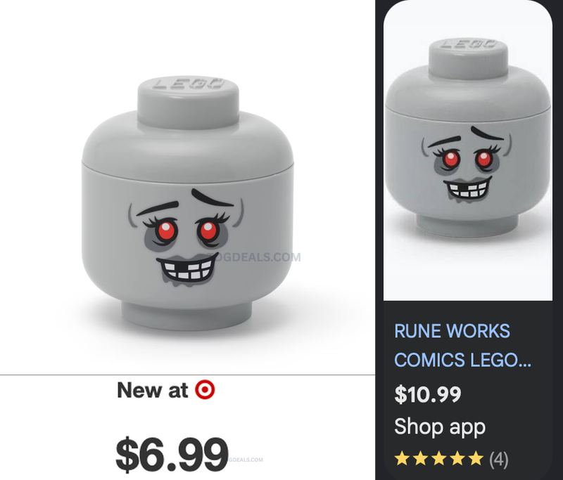 NOW AVAILABLE 🚨 LEGO MINI STORAGE HEAD ZOMBIE GIRL, $6.99