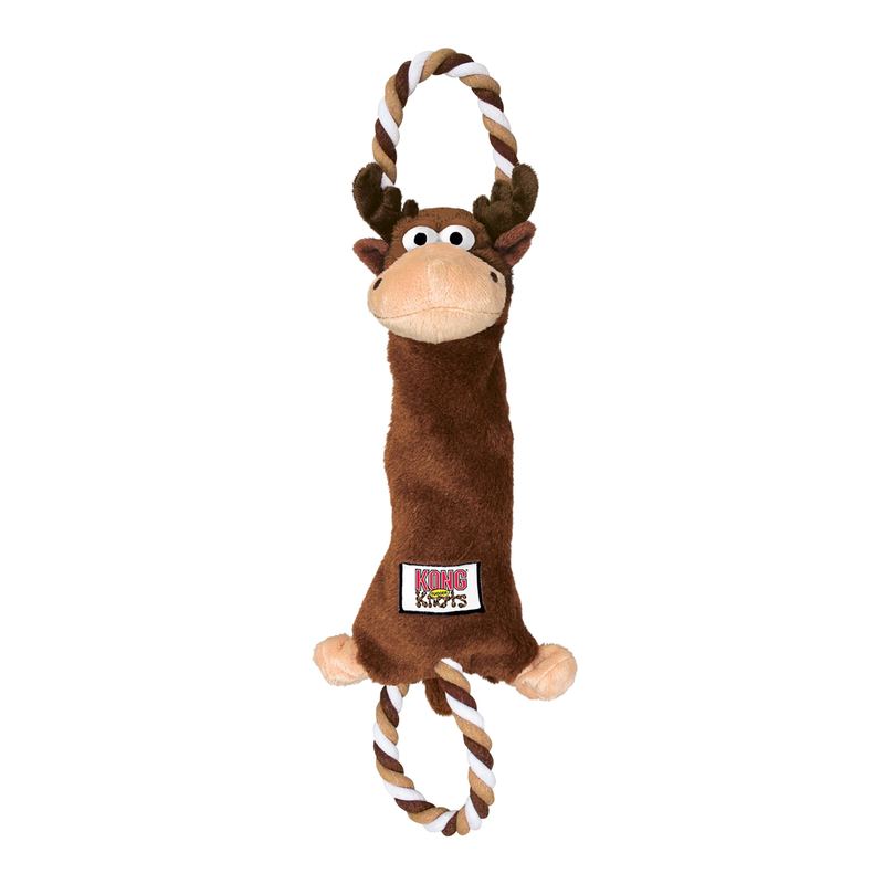 KONG® Tugger Knots Interactive Tug and Shake Toy, Moose, Medium/Large