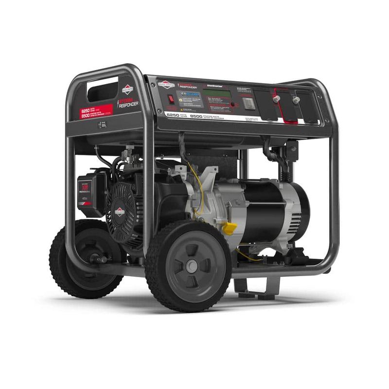 Briggs & Stratton - Storm Responder 6,250-Watt Gasoline Powered Recoil Start Portable Generator with OHV Engine