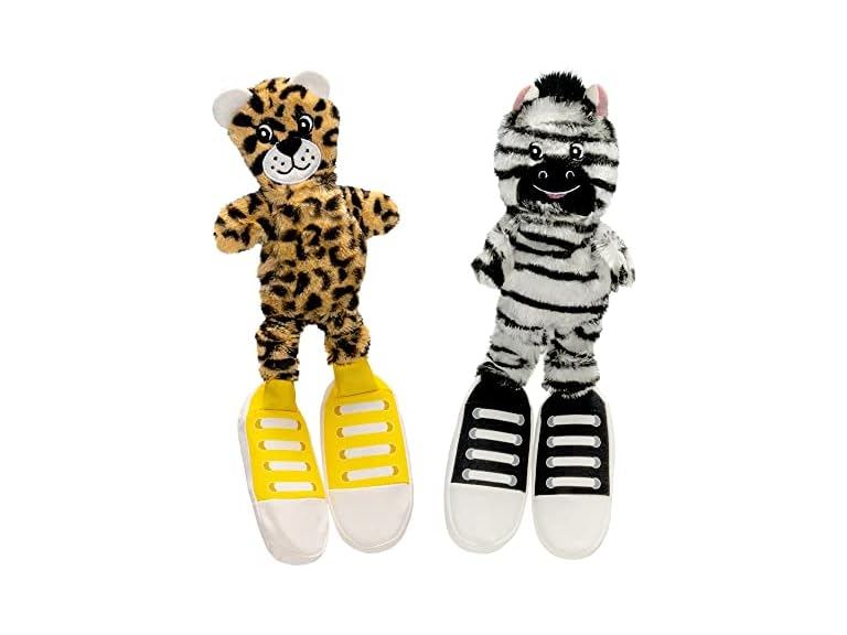 Pet Factory Squeaky Sneakers Bungee Tug Plush