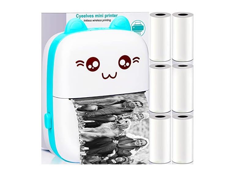 Cyeelves Cyeelves Mini Printer Portable, Pocket