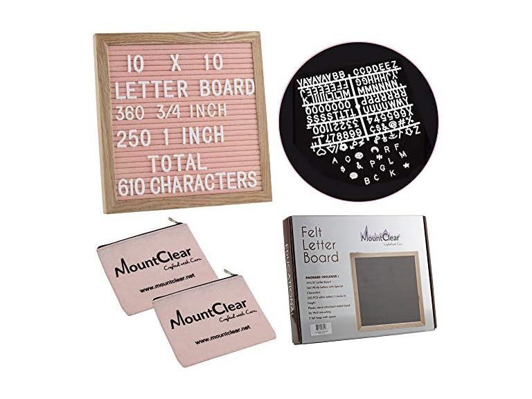10” X 10” Felt Letter Board