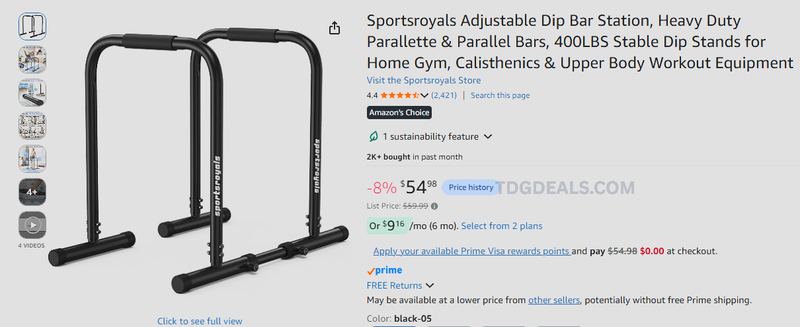 ADJUSTABLE DIP STATION — JUST $33