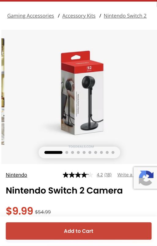 🚨 NINTENDO SWITCH 2 CAMERA FOR $9.99 🚨
