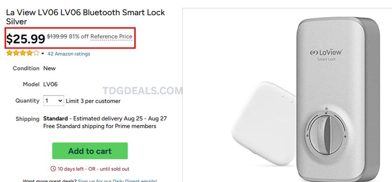 81% OFF BLUETOOTH SMART LOCK 🔐