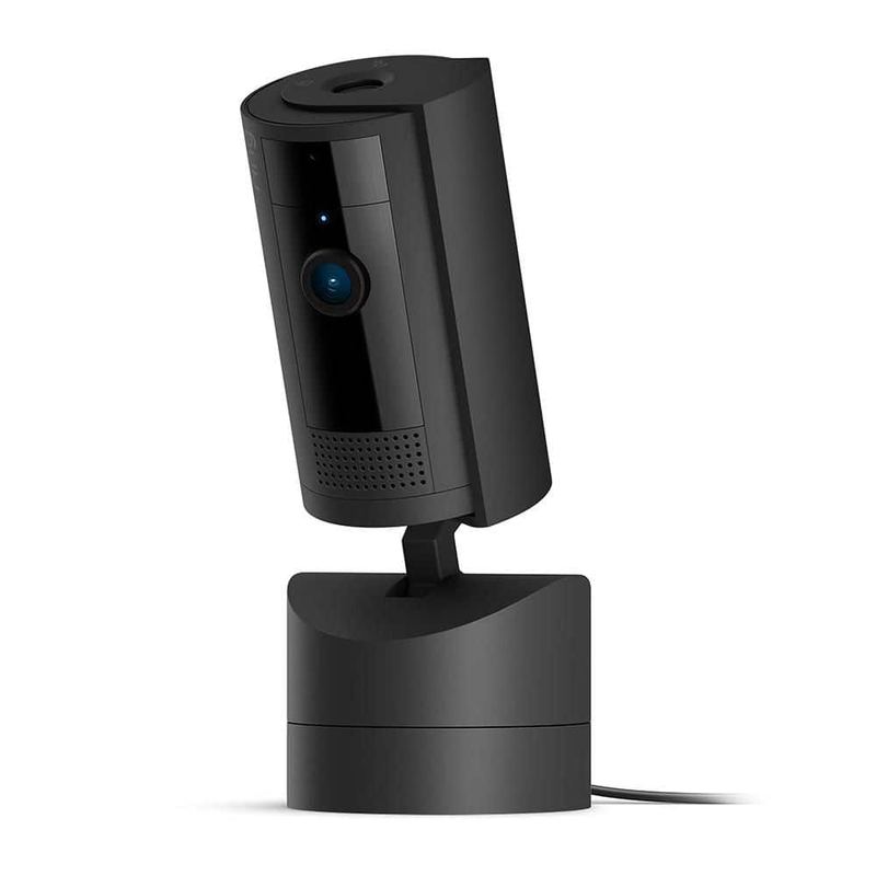 Ring - Pan-Tilt Indoor Cam Plug-in Security Camera with 360° Horizontal Pan Coverage, Live View and Two-Way Talk, Black