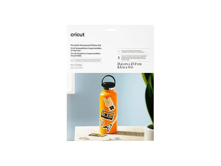 Cricut Printable Waterproof Sticker Set - Transparent