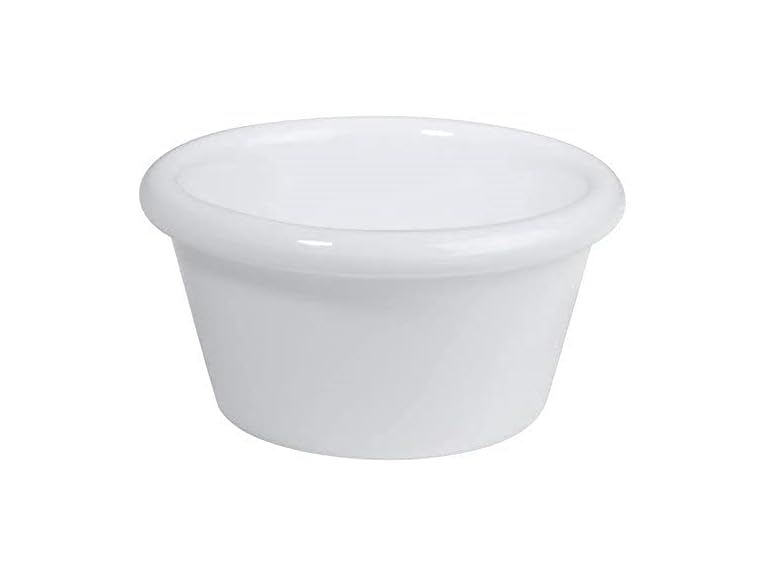 Winco Melamine White Ramekins, 2 oz, 1 Dozen