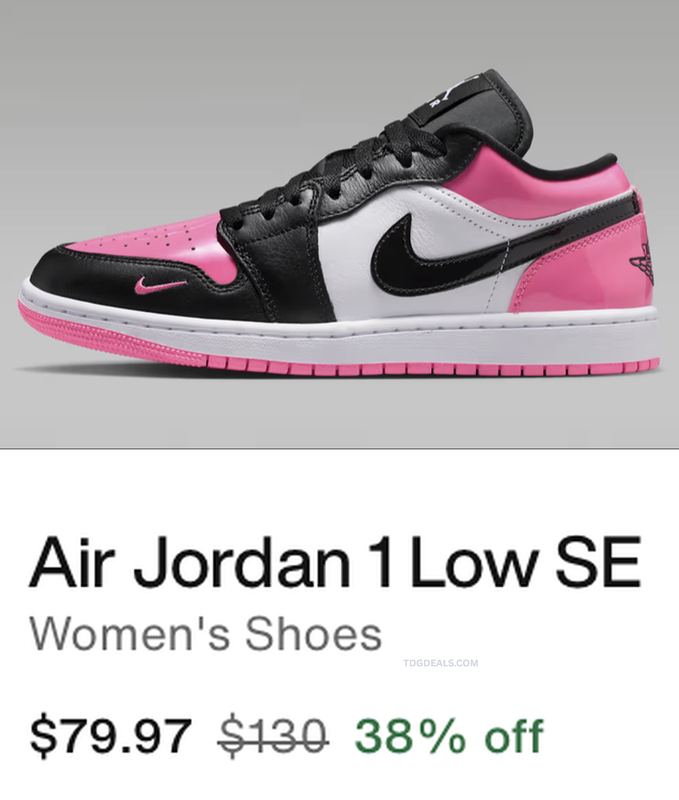 $79.97 AIR JORDAN 1 LOW SE WOMEN'S SHOES